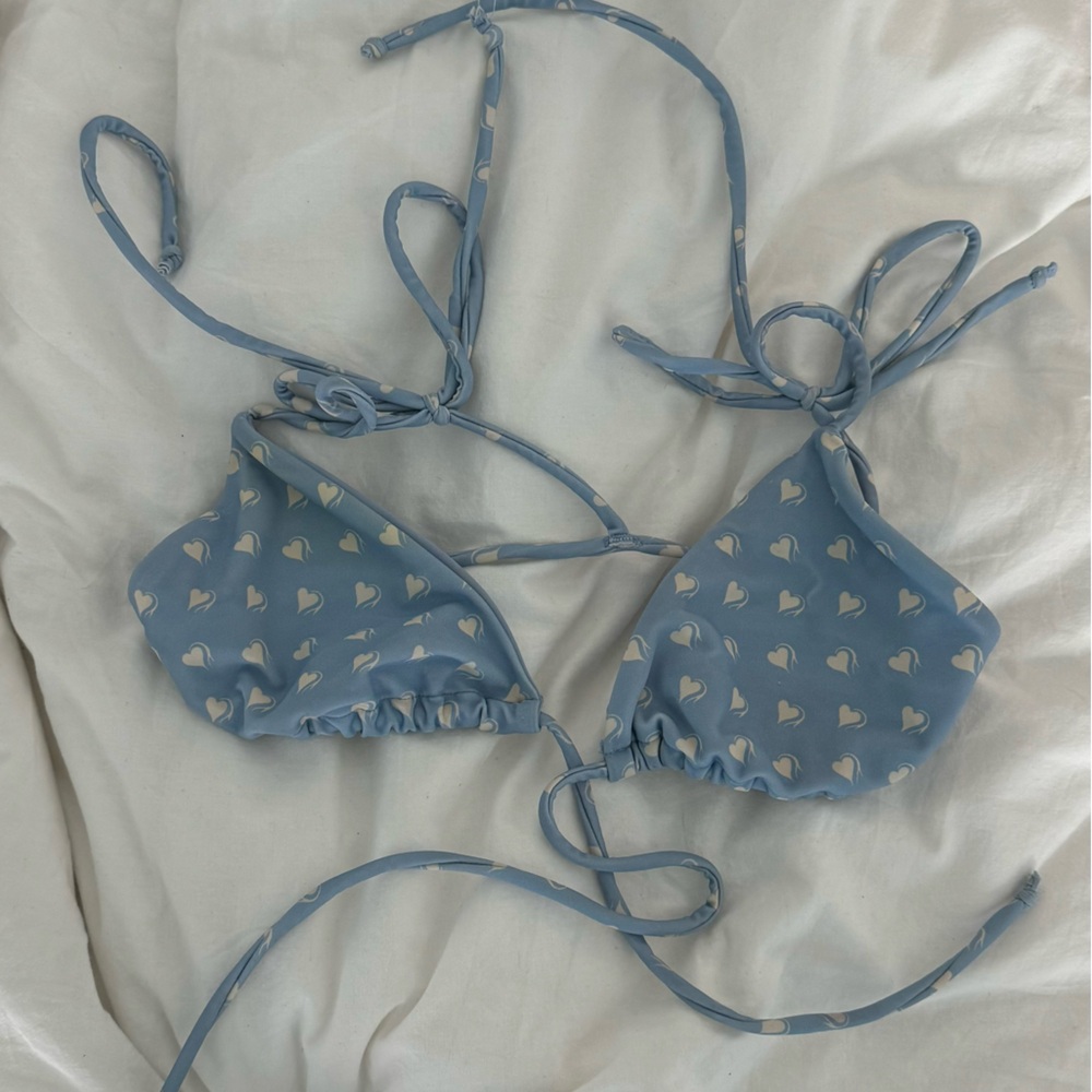For Love & Lemons tie front bikini top